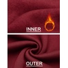 image:imageCOOFANDY Mens Quarter Zip Pullover Fleece Lined Sweatshirts Long Sleeve Mock Neck Sweater with PocketWine Red
