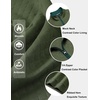 image:imageCOOFANDY Mens Quarter Zip Pullover Mock Neck Quilted Sweatshirt Casual Long Sleeve Polo SweaterArmy Green