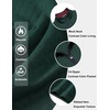 image:imageCOOFANDY Mens Quarter Zip Pullover Mock Neck Quilted Sweatshirt Casual Long Sleeve Polo SweaterDeep Green