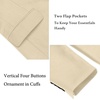 image:imageCOOFANDY Mens Slim Fit Casual Blazers Lightweight Sport Coats One Button Suit JacketsAkhaki