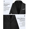 image:imageCOOFANDY Mens Slim Fit Casual Blazers Lightweight Sport Coats One Button Suit JacketsBlack