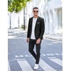 image:imageCOOFANDY Mens Slim Fit Casual Blazers Lightweight Sport Coats One Button Suit JacketsBlack