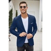 image:imageCOOFANDY Mens Slim Fit Casual Blazers Lightweight Sport Coats One Button Suit JacketsBlue