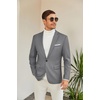 image:imageCOOFANDY Mens Slim Fit Casual Blazers Lightweight Sport Coats One Button Suit JacketsDark Charcoal