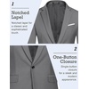 image:imageCOOFANDY Mens Slim Fit Casual Blazers Lightweight Sport Coats One Button Suit JacketsDark Charcoal