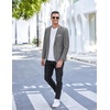 image:imageCOOFANDY Mens Slim Fit Casual Blazers Lightweight Sport Coats One Button Suit JacketsDark Charcoal
