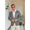 image:imageCOOFANDY Mens Slim Fit Casual Blazers Lightweight Sport Coats One Button Suit JacketsDark Charcoal