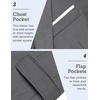 image:imageCOOFANDY Mens Slim Fit Casual Blazers Lightweight Sport Coats One Button Suit JacketsDark Charcoal