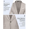 image:imageCOOFANDY Mens Slim Fit Casual Blazers Lightweight Sport Coats One Button Suit JacketsLight Grey