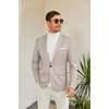 image:imageCOOFANDY Mens Slim Fit Casual Blazers Lightweight Sport Coats One Button Suit JacketsLight Grey