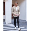 image:imageCOOFANDY Mens Slim Fit Casual Blazers Lightweight Sport Coats One Button Suit JacketsLight Grey