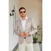 image:imageCOOFANDY Mens Slim Fit Casual Blazers Lightweight Sport Coats One Button Suit JacketsLight Grey