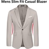 image:imageCOOFANDY Mens Slim Fit Casual Blazers Lightweight Sport Coats One Button Suit JacketsLight Grey