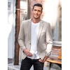 image:imageCOOFANDY Mens Slim Fit Casual Blazers Lightweight Sport Coats One Button Suit JacketsLight Grey