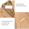 image:imageCOOFANDY Mens Slim Fit Casual Blazers Lightweight Sport Coats One Button Suit JacketsLight Khaki