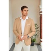image:imageCOOFANDY Mens Slim Fit Casual Blazers Lightweight Sport Coats One Button Suit JacketsLight Khaki