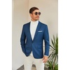 image:imageCOOFANDY Mens Slim Fit Casual Blazers Lightweight Sport Coats One Button Suit JacketsNavy Blue