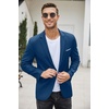 image:imageCOOFANDY Mens Slim Fit Casual Blazers Lightweight Sport Coats One Button Suit JacketsNavy Blue