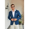 image:imageCOOFANDY Mens Slim Fit Casual Blazers Lightweight Sport Coats One Button Suit JacketsNavy Blue
