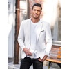 image:imageCOOFANDY Mens Slim Fit Casual Blazers Lightweight Sport Coats One Button Suit JacketsWhite