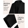 image:imageCOOFANDY Mens Sport Coat Casual Blazer One Button Business Suit JacketBlack