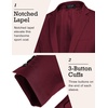 image:imageCOOFANDY Mens Sport Coat Casual Blazer One Button Business Suit JacketBurgundy