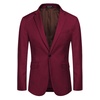 image:imageCOOFANDY Mens Sport Coat Casual Blazer One Button Business Suit JacketBurgundy