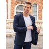 image:imageCOOFANDY Mens Sport Coat Casual Blazer One Button Business Suit JacketDark Blue