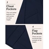image:imageCOOFANDY Mens Sport Coat Casual Blazer One Button Business Suit JacketDark Blue