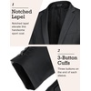 image:imageCOOFANDY Mens Sport Coat Casual Blazer One Button Business Suit JacketDark Grey