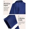 image:imageCOOFANDY Mens Sport Coat Casual Blazer One Button Business Suit JacketGrey Blue
