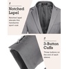 image:imageCOOFANDY Mens Sport Coat Casual Blazer One Button Business Suit JacketLight Grey