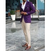 image:imageCOOFANDY Mens Sport Coat Casual Blazer One Button Business Suit JacketPurple
