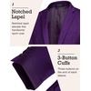 image:imageCOOFANDY Mens Sport Coat Casual Blazer One Button Business Suit JacketPurple