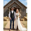 image:imageCOOFANDY Mens Suede Leather Vest Cowboy Western Waistcoat Casual Slim Fit Suit VestBlack