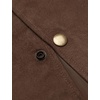 image:imageCOOFANDY Mens Suede Leather Vest Cowboy Western Waistcoat Casual Slim Fit Suit VestCoffee With Pattern