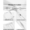 image:imageCOOFANDY Mens Summer Beach Outfits 2 Piece Short Sleeve Shirts and Shorts Vacation Texture Linen Sets for MenA White