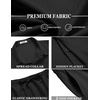 image:imageCOOFANDY Mens Summer Beach Outfits 2 Piece Short Sleeve Shirts and Shorts Vacation Texture Linen Sets for MenBlack