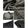 image:imageCOOFANDY Mens Summer Beach Outfits 2 Piece Short Sleeve Shirts and Shorts Vacation Texture Linen Sets for MenGrey Green