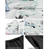 image:imageCOOFANDY Mens Summer Beach Outfits 2 Piece Short Sleeve Shirts and Shorts Vacation Texture Linen Sets for MenIsland Blue