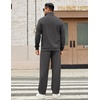 image:imageCOOFANDY Mens Sweatsuits 2 Piece Set Quarter Zip Pullover with Wide Leg Sweatpants Matching TracksuitDark Grey
