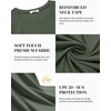 image:imageCOOFANDY Mens Swim Shirt Short Sleeve UPF 50 Sun Shirt Rash Guard TShirts Quick Dry Beach Shirts BreathableArmy Green