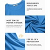image:imageCOOFANDY Mens Swim Shirt Short Sleeve UPF 50 Sun Shirt Rash Guard TShirts Quick Dry Beach Shirts BreathableBlue