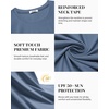 image:imageCOOFANDY Mens Swim Shirt Short Sleeve UPF 50 Sun Shirt Rash Guard TShirts Quick Dry Beach Shirts BreathableGrayblue