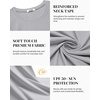 image:imageCOOFANDY Mens Swim Shirt Short Sleeve UPF 50 Sun Shirt Rash Guard TShirts Quick Dry Beach Shirts BreathableLight Grey