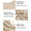 image:imageCOOFANDY Mens Swim Shirt Short Sleeve UPF 50 Sun Shirt Rash Guard TShirts Quick Dry Beach Shirts BreathableLight Khaki