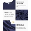 image:imageCOOFANDY Mens Swim Shirt Short Sleeve UPF 50 Sun Shirt Rash Guard TShirts Quick Dry Beach Shirts BreathableNavy Blue