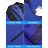image:imageCOOFANDY Mens Tuxedo Jacket One Button Dress Suit Blazer Jacket for Wedding Dinner Prom PartyBlue