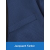 image:imageCOOFANDY Mens Tuxedo Jacket One Button Dress Suit Blazer Jacket for Wedding Dinner Prom PartyBluejacquard