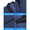 image:imageCOOFANDY Mens Tuxedo Jacket One Button Dress Suit Blazer Jacket for Wedding Dinner Prom PartyBluejacquard